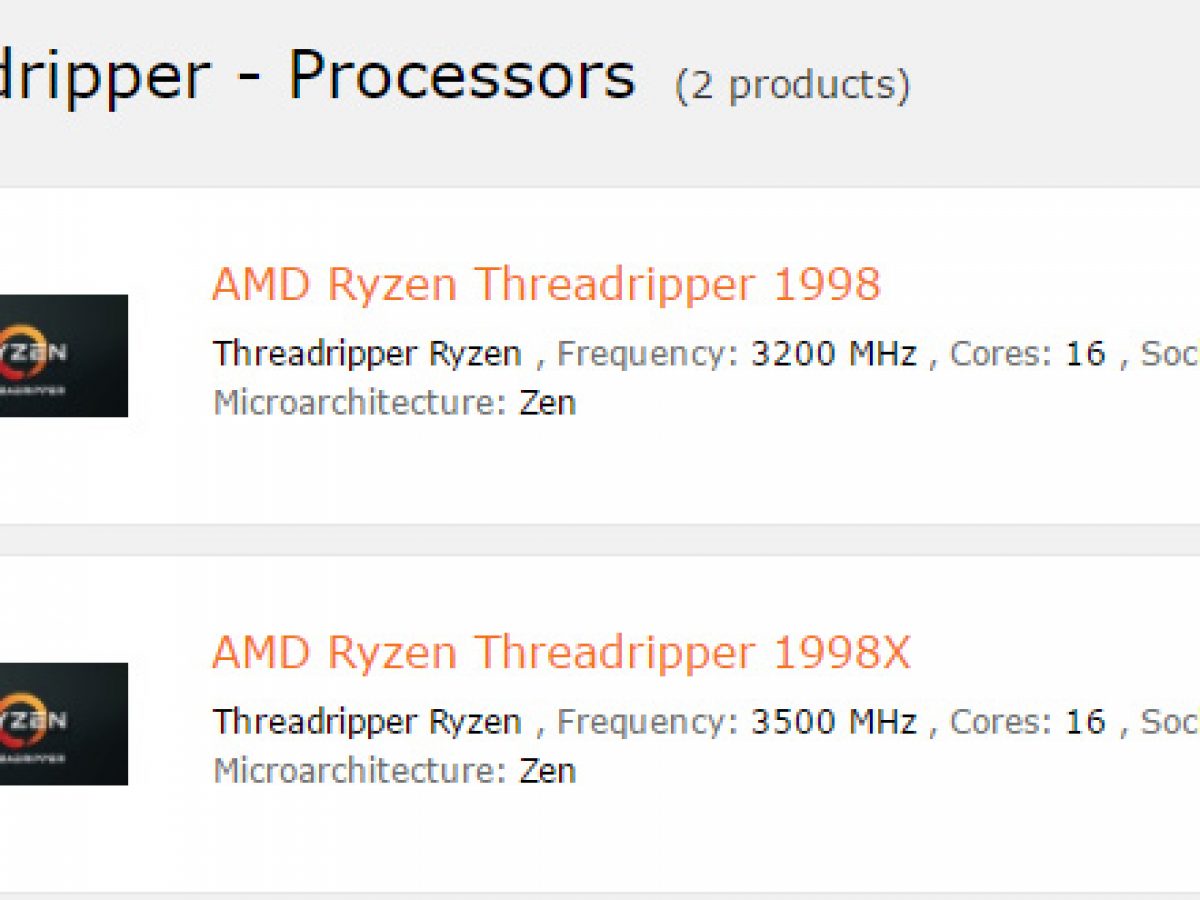 1998xxx Videos - Ryzen 9 Threadripper 1998X et 1998, deux processeurs 16C/32T en ...