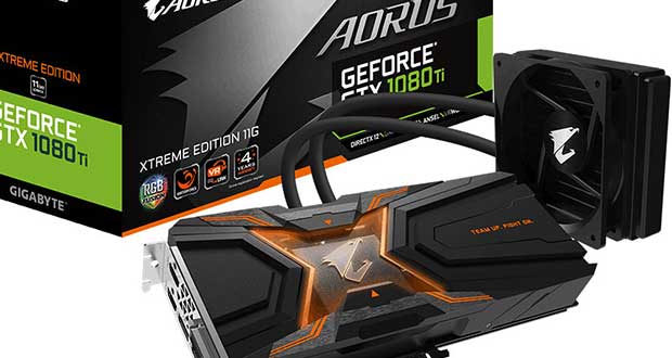 Aorus GeForce GTX 1080 Ti WaterForce Xtreme, Du Watercooling AIO pour de  l'overclocking GPU et mémoire - GinjFo