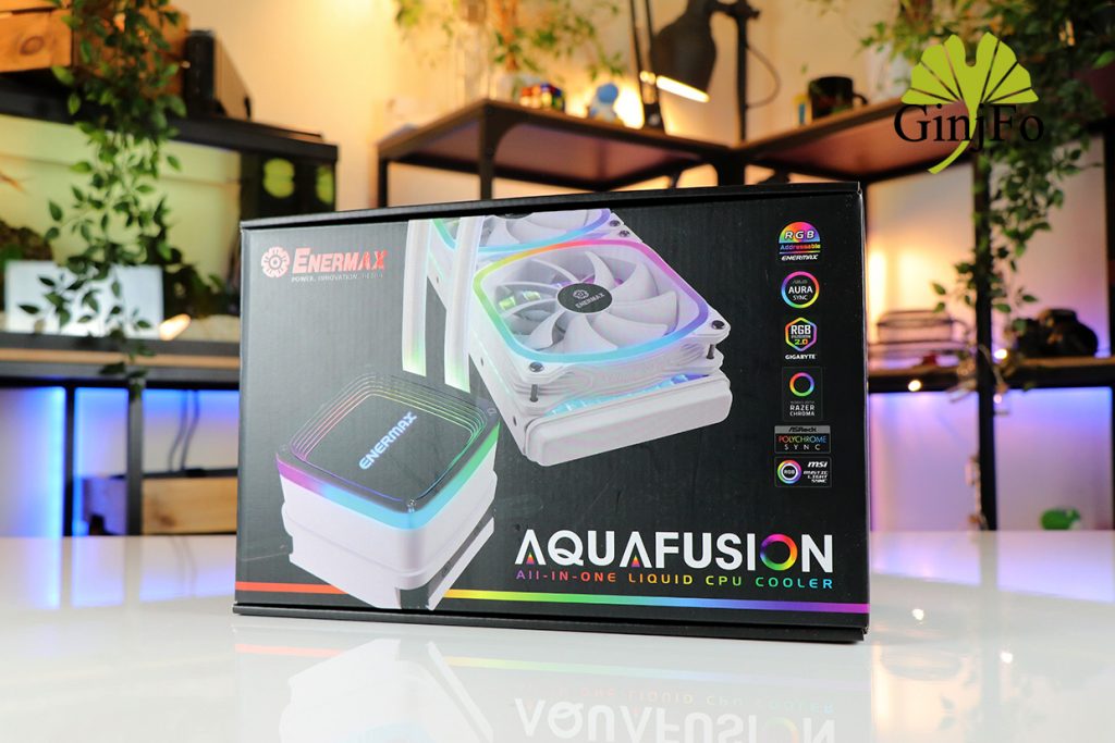 ENERMAX Watercooling, Refroidissement Liquide du Processeur AIO AquaFusion  240 BLANC - 2 ventilateurs 12cm