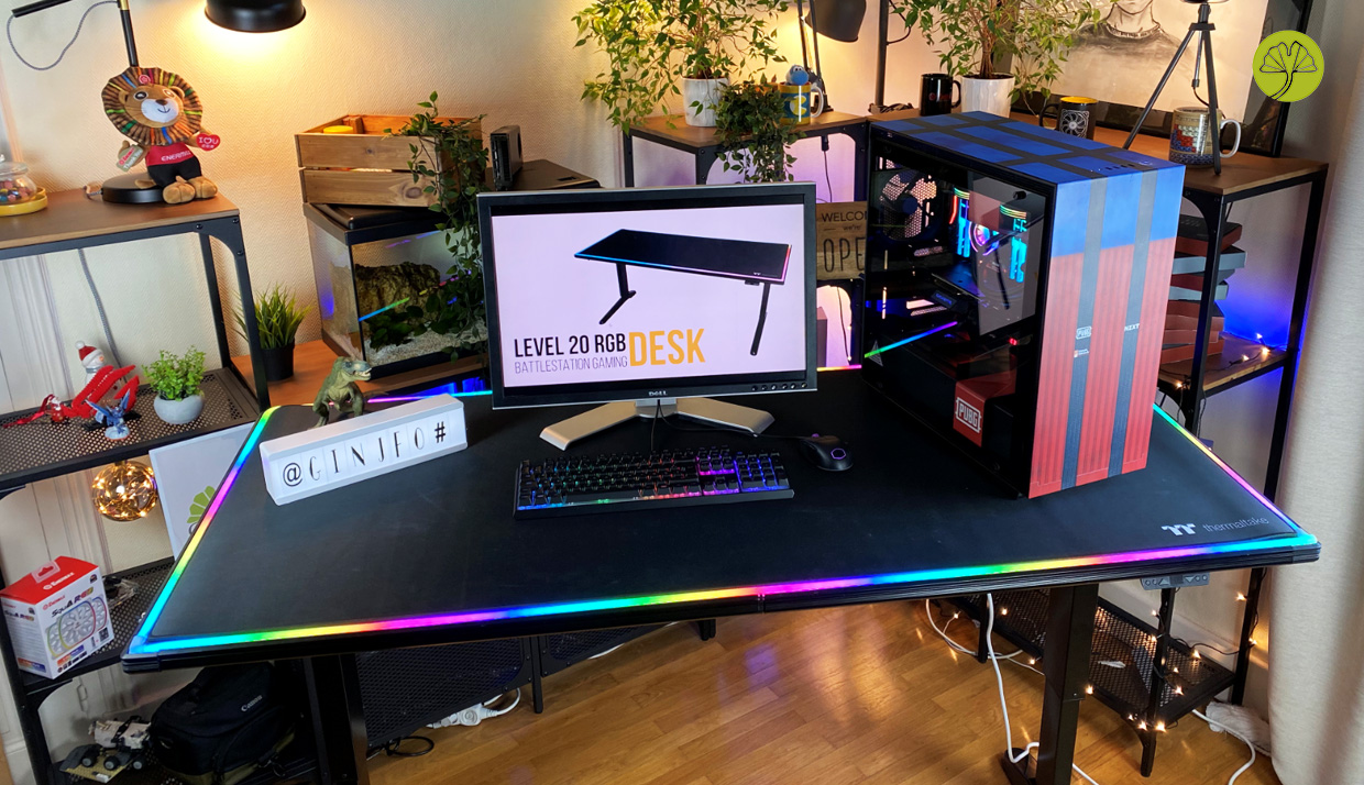 Thermaltake Level 20 BattleStation RGB Gaming Desk : le bureau RGB