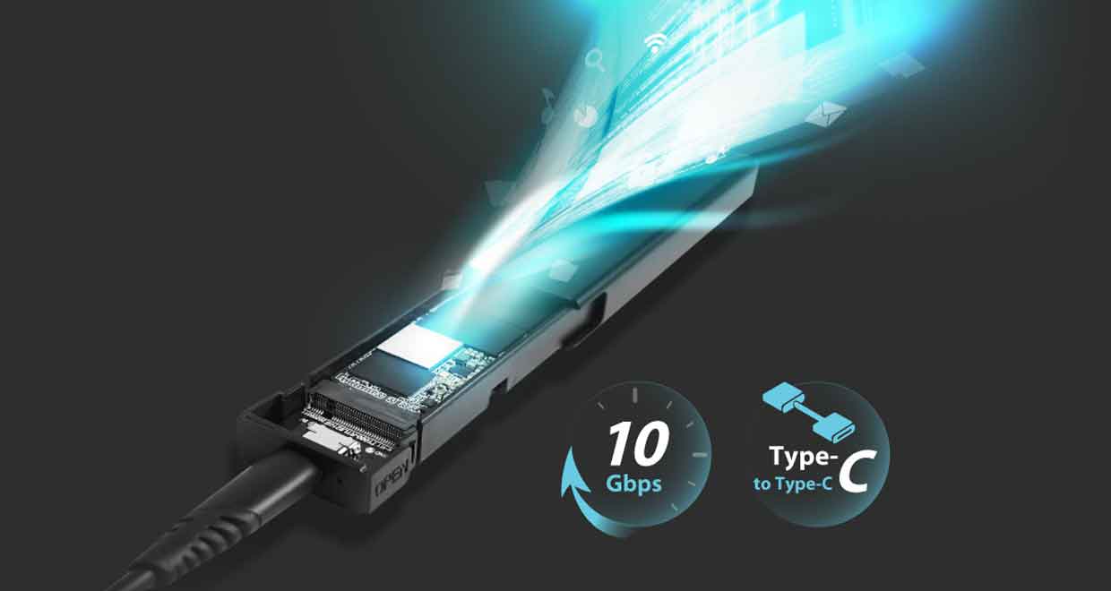 Boîtier M.2 SSD NVMe UGREEN - 10 Gbps USB 3.2 Gen 2 Adaptateur