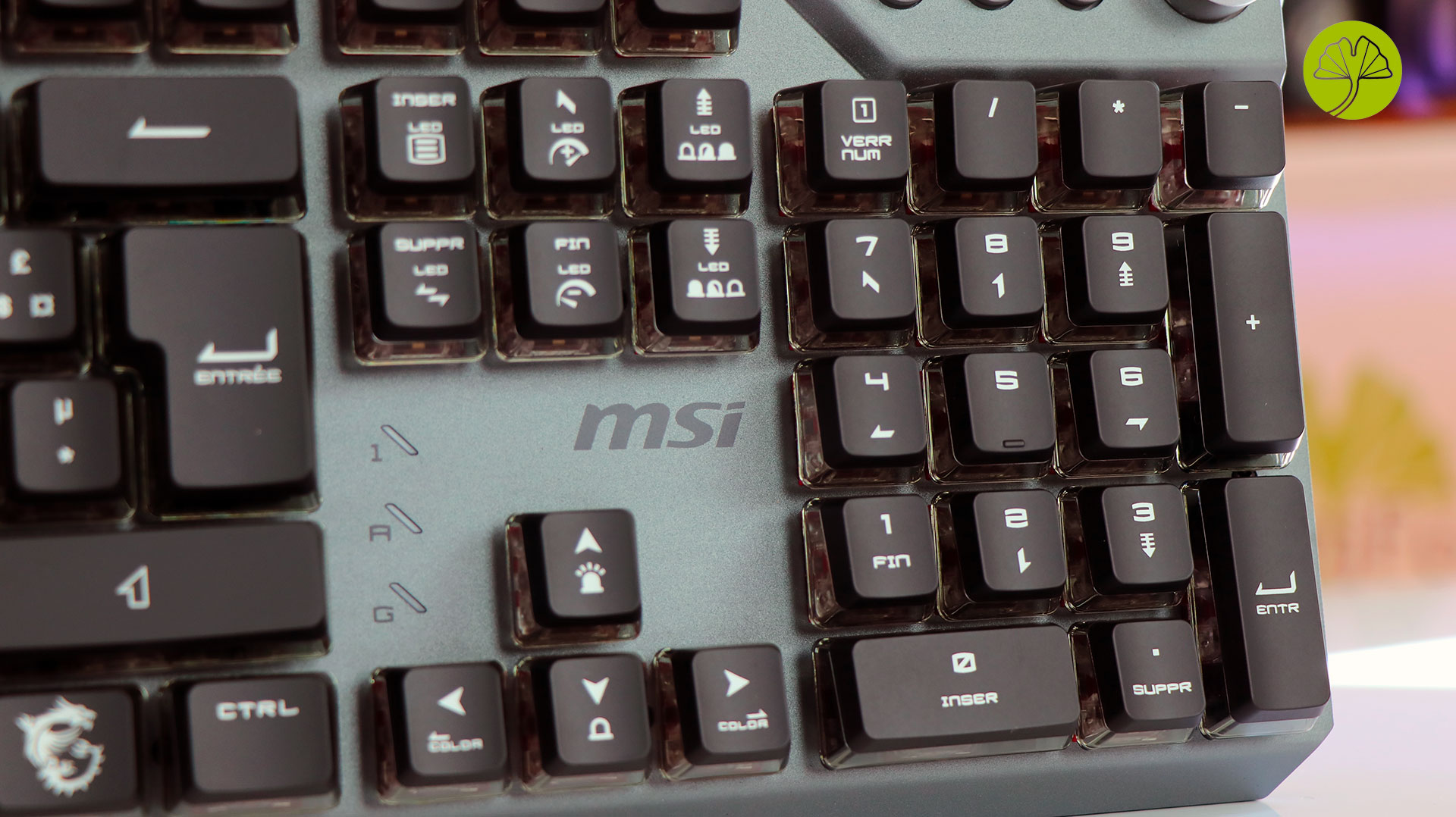 Test MSI Vigor GK71 Sonic : un clavier lumineux et réactif