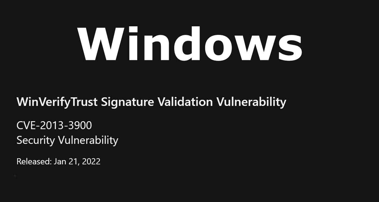 Windows is the victim of a 10yearold security flaw, watch out for CVE