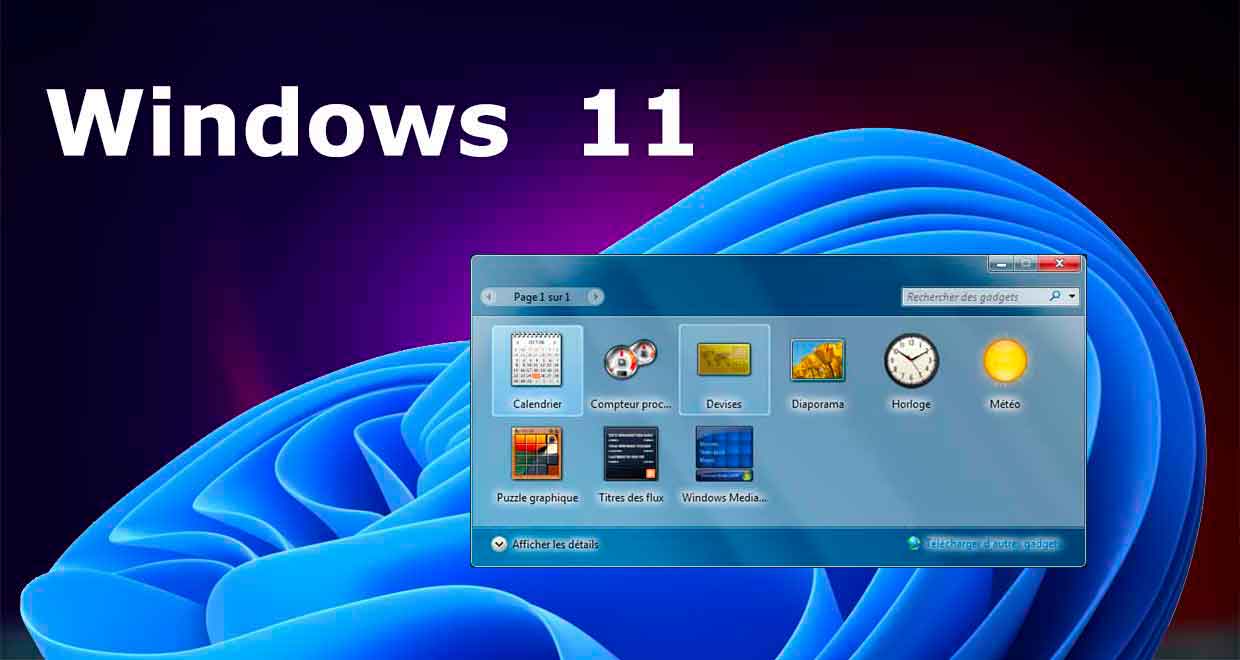 Windows 11 Microsoft Envisage Le Grand Retour Des Gadgets Ginjfo