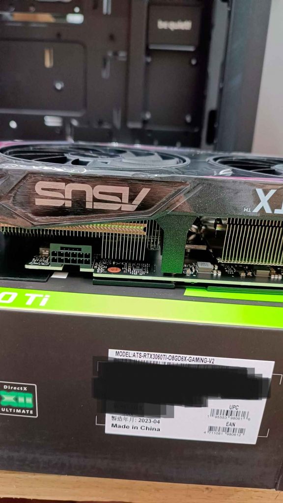 Geforce Rtx 3060 Ti Ats Atlas Shark V2 Asus Adopte Un 12vhpwr Ginjfo 8941