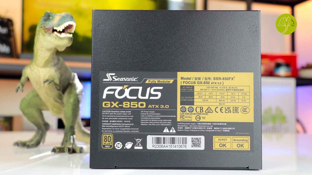 Fonte Modular Seasonic Focus GX-850W 80+ Gold ATX 3.0