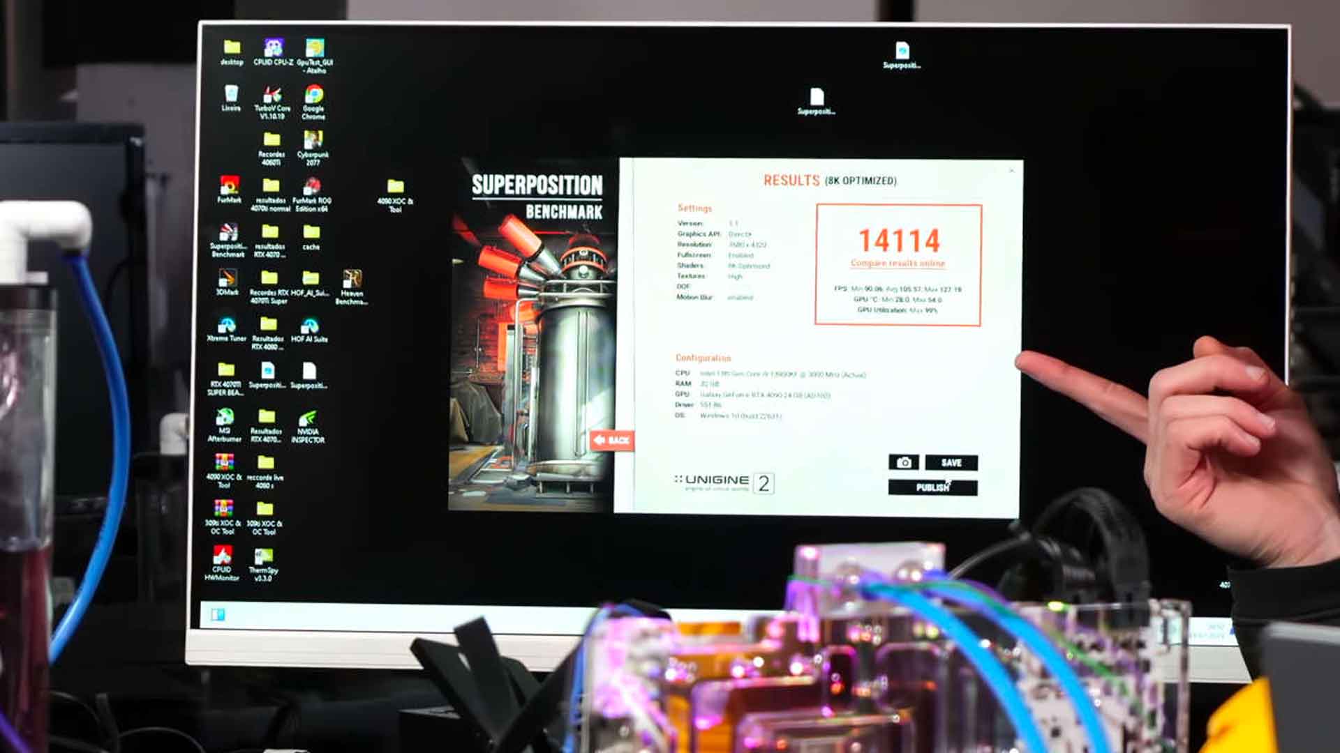 GeForce RTX 4090 SUPER (MOD, carte non officielle)