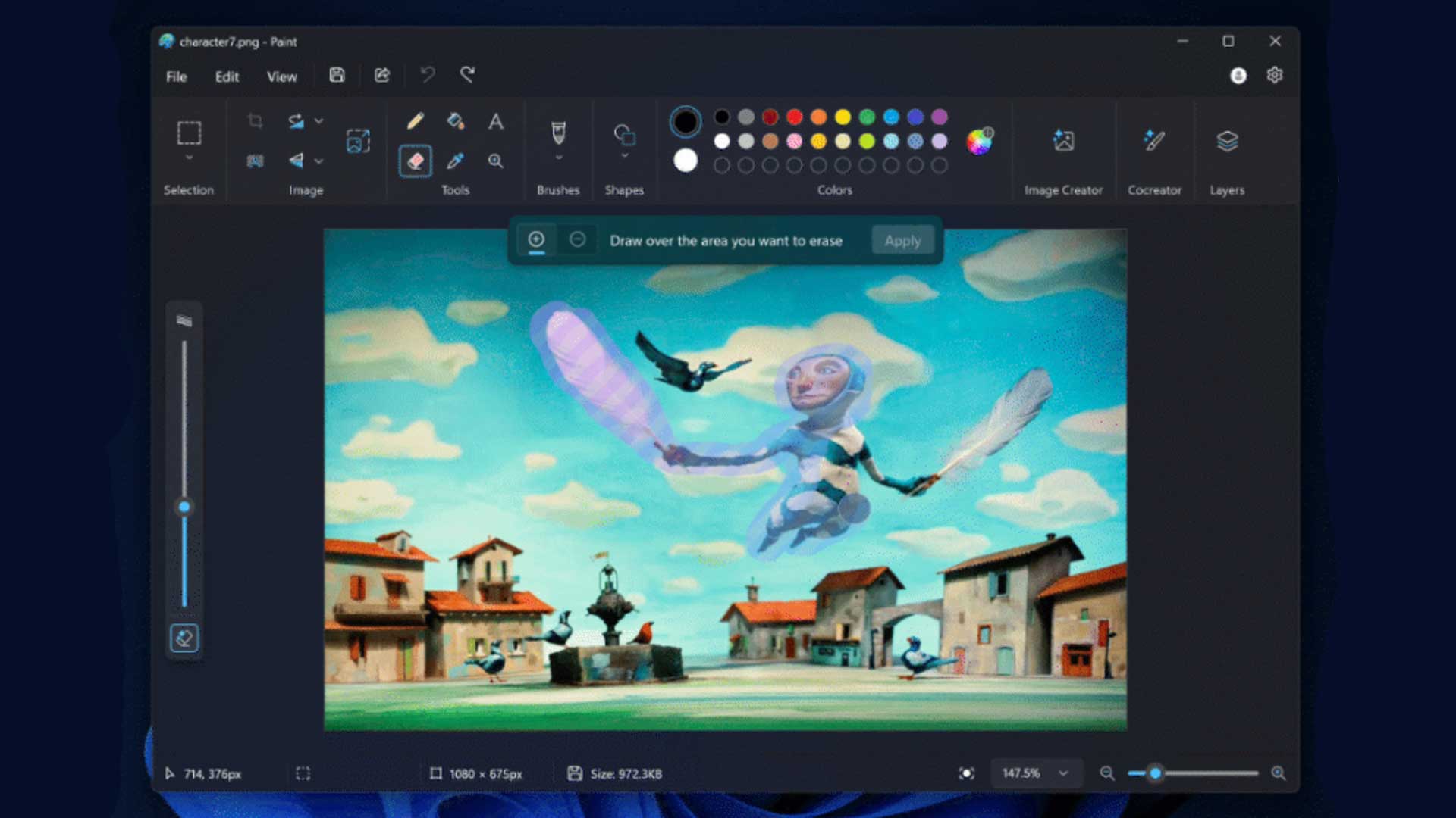 Windows 11 - Paint s'arme de deux nouvelles fonctionnalités liées à l'IA